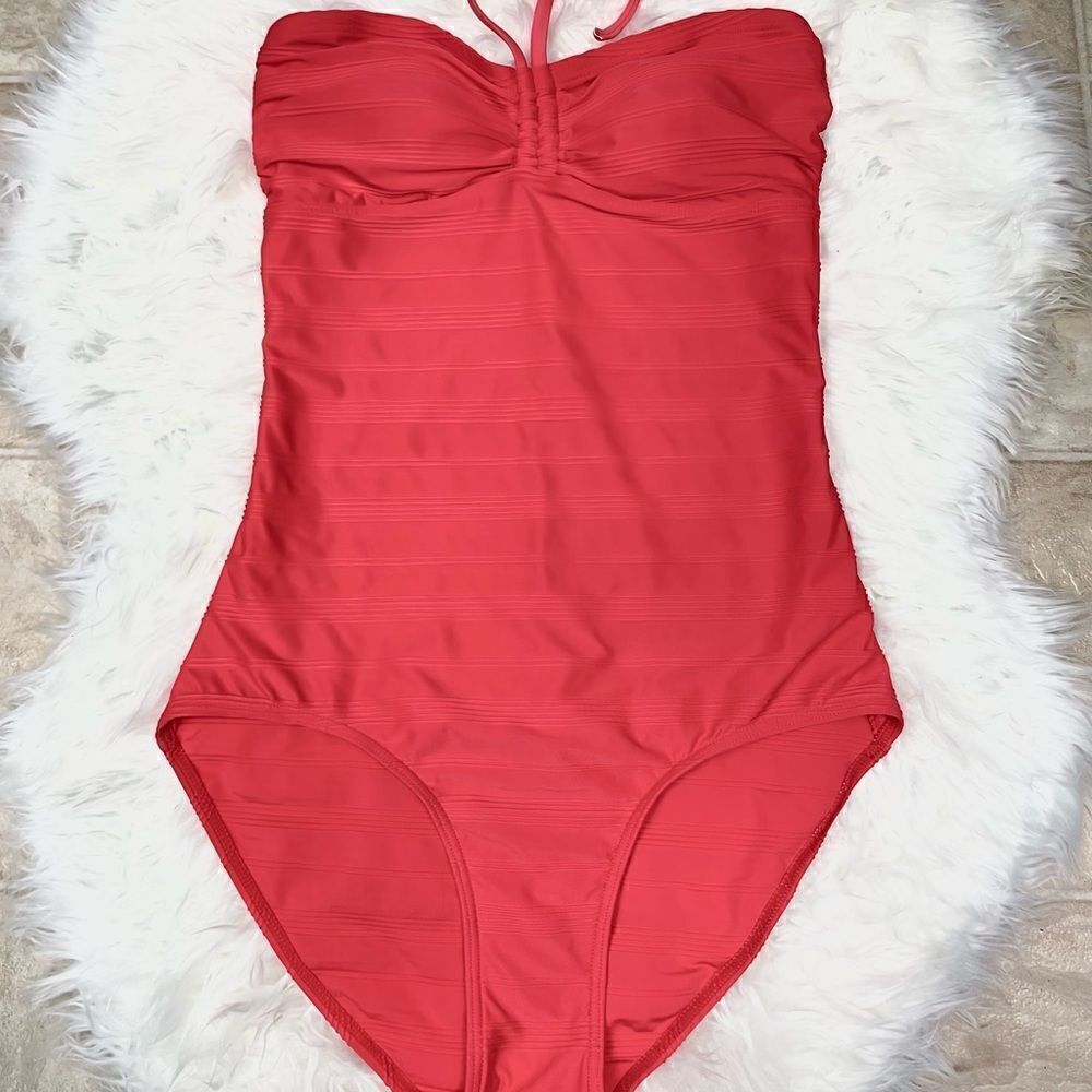 Ocean Club | One Piece halter bathing suit 8.0 (12 UK)  fuchsia / pink